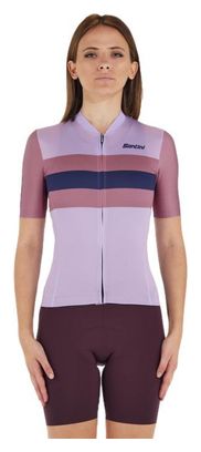 Damen Kurzarmtrikot Santini Eco Sleek Bengal Violet