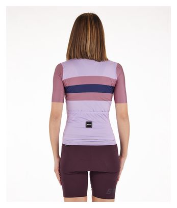 Damen Kurzarmtrikot Santini Eco Sleek Bengal Violet