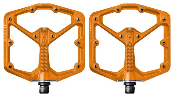 Crankbrothers Stamp 7 Pedales Planos Grandes Naranja