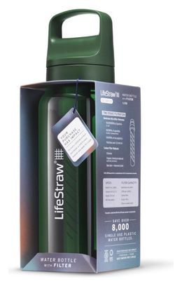 Bouteille filtre à eau LifeStraw Go 2.0 Terrace Green 1 litre-Vert