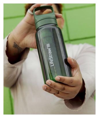 Bouteille filtre à eau LifeStraw Go 2.0 Terrace Green 1 litre-Vert