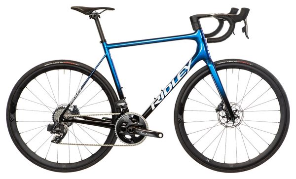 Ridley Helium SLX Disc Bicicletta da strada Sram Force eTap AXS 12S 700 mm Blu Nero 2023