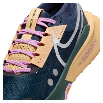 Nike Zegama 2 Trail Shoes Blue/Yellow/Pink Women's