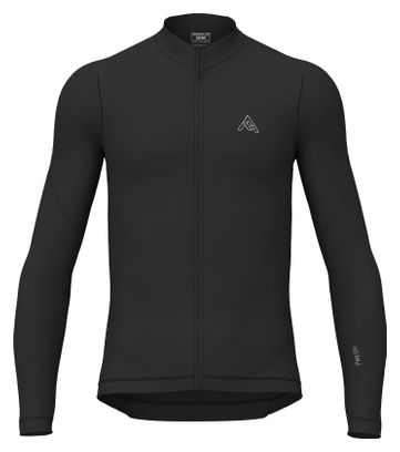 Maillot Manches Longues 7Mesh Ashlu Merino Noir Homme