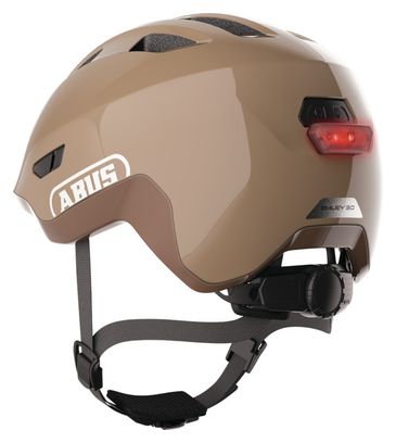 Casque Enfant Abus Smiley 3.0 Flace Led Marron Enfant