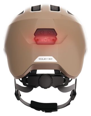 Casque Enfant Abus Smiley 3.0 Flace Led Marron Enfant