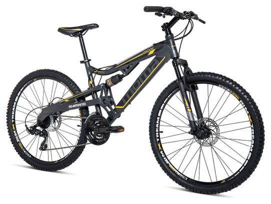 Bicicletta EQX 26' Moma Bikes, Alluminio. SHIMANO 24V, Freni a Disco, Doppie sospensioni