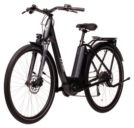 Cube Town Sport Hybrid One 500 Easy Entry Electric City Bike Shimano Alivio Altus 9S 500 Wh 700 mm Iridium Grey 2021 Alltricks