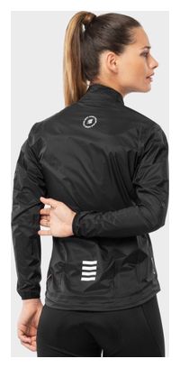 Veste de pluie vélo femme Cyclisme J2 Troumouse Noir