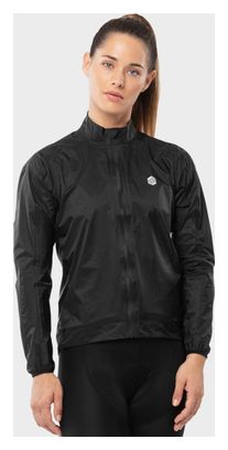 Veste de pluie vélo femme Cyclisme J2 Troumouse Noir