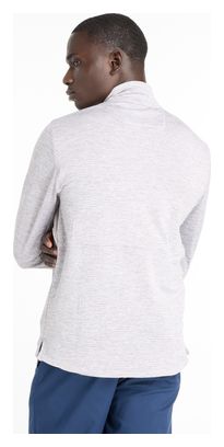 Camiseta Térmica New Balance Athletics Heat Grid Gris, Hombre, 1/2 Cremallera