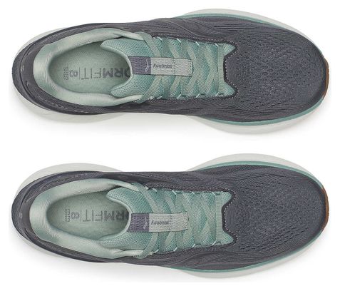 Saucony Ride 18 Grijs/Groen Hardloopschoenen voor Heren
