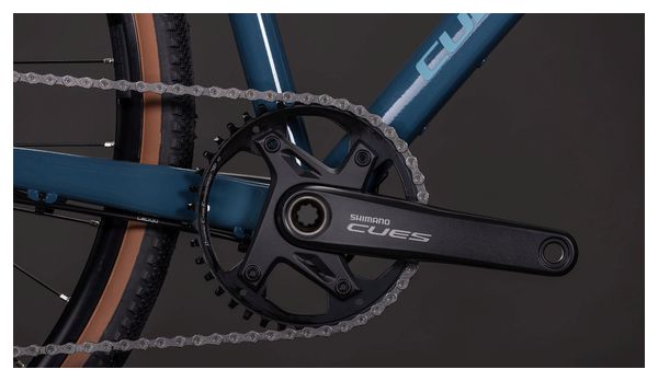 Cube Nuroad One Gravel Bike Shimano Cues 9S 700 mm Grove Blu Verde 2026