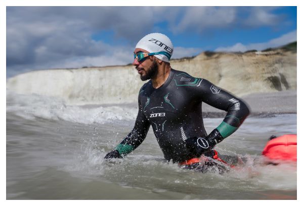 Muta in neoprene Zone3 Vision Nero/Verde da uomo
