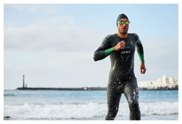 Muta in neoprene Zone3 Vision Nero/Verde da uomo