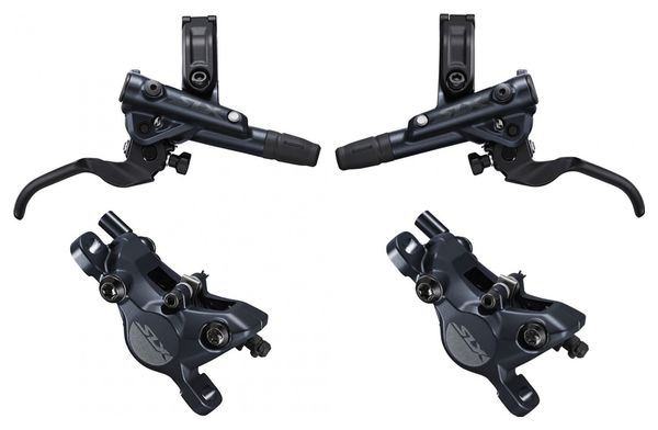 Pair of Brakes Shimano SLX M7100 R Sine Ventil J-Kit (Without Disk) 165cm 95cm Black