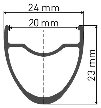 Rueda delantera DT Swiss E 1800 Spline DB 23 | 12x100mm