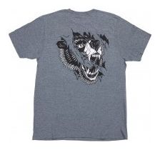 T-Shirt Manches Courtes Odyssey Ripped Monogram Gris