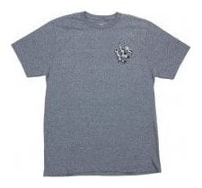 T-Shirt Manches Courtes Odyssey Ripped Monogram Gris