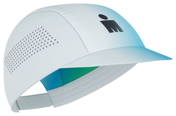 Compressport Pro Racing Ironman 2026 Cap - White/Blue/Green