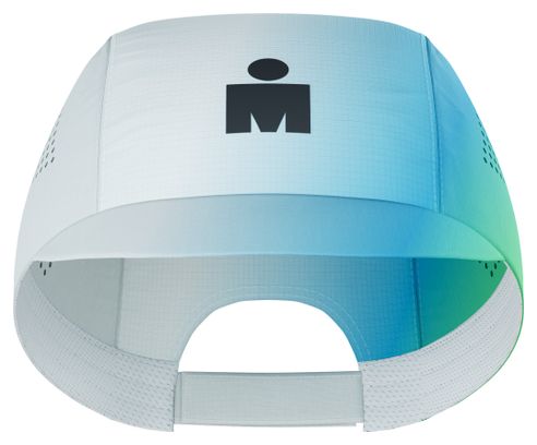 Compressport Pro Racing Ironman 2026 Cap - White/Blue/Green
