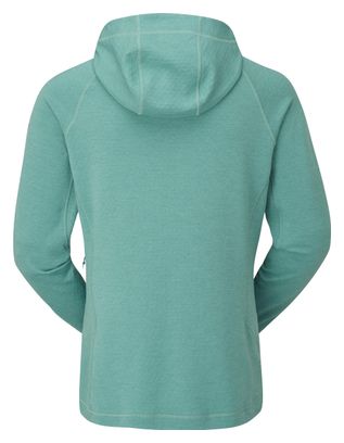 Damen Kapuzen-Fleece Rab Nexus Türkis M