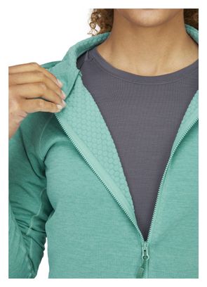 Damen Kapuzen-Fleece Rab Nexus Türkis M