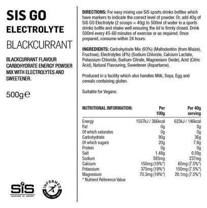 SiS GO elektrolytdrank - zwarte bes - 500g