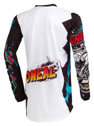 O'neal Element Villain Lange Mouw Jersey Wit