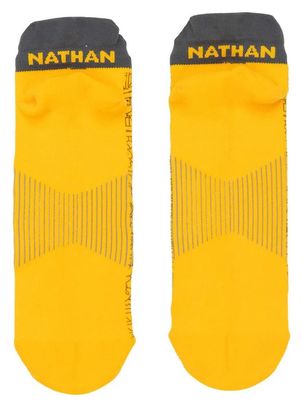 Chaussettes Nathan Signature Speed Tab Gris / Jaune