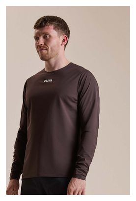 Rapha Trail Finale Windblock Men's Long-Sleeve Jersey, Brown