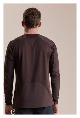 Rapha Trail Finale Windblock Men's Long-Sleeve Jersey, Brown