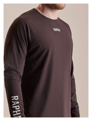 Rapha Trail Finale Windblock Men's Long-Sleeve Jersey, Brown