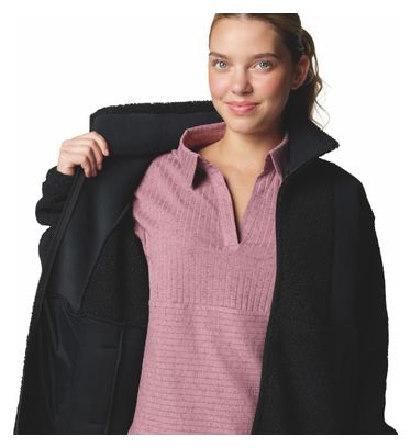 Chaqueta polar Columbia Sherpa Panorama II para mujer Negra