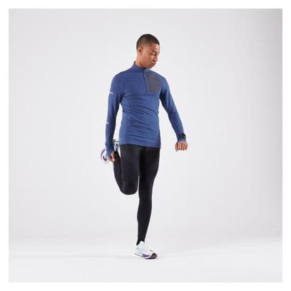 Kiprun 1/2 Zip Run 900 Warm Maglia a maniche lunghe blu