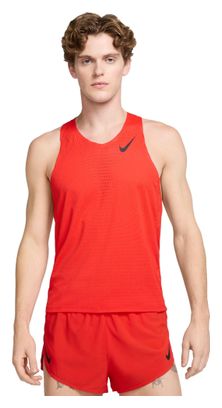 Heren Nike AeroSwift Tank Rood