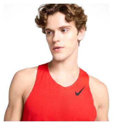 Camiseta de Tirantes Nike AeroSwift Roja Hombre