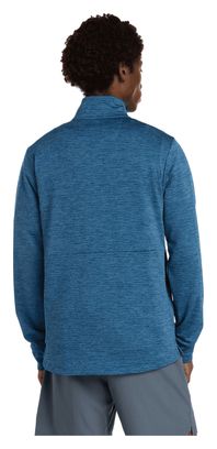 Camiseta térmica New Balance Athletics Heat Grid Blue, 1/2 cremallera, Hombre