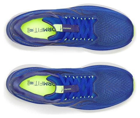 Chaussures Running Saucony Ride 18 Bleu/Jaune Homme