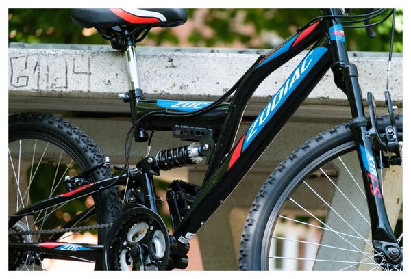 VTT 26'' Zodiac Noir 21 Vitesses V-Brakes TC 48 cm KS Cycling