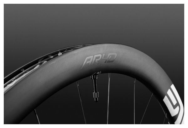 Ruota anteriore Enve AR40 700 mm | 12x100 mm | Blocco centrale | Adesivo bianco