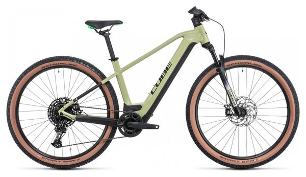 Cube Reaction Hybrid EXC 750 29 Electric Hardtail MTB Sram NX/SX Eagle 12S  750 Wh 29'' Flash Green 2022