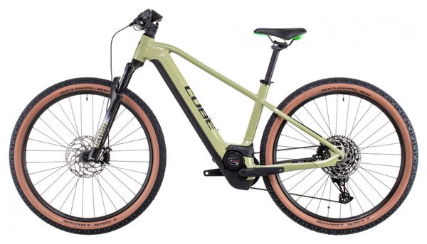 Cube Reaction Hybrid EXC 750 29 Electric Hardtail MTB Sram NX/SX Eagle 12S 750 Wh 29'' Flash Green 2022