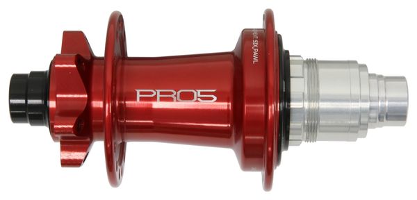 Moyeu Arrière Hope Pro 5 32 Trous | Boost 12x148 mm | 6 Trous | Rouge