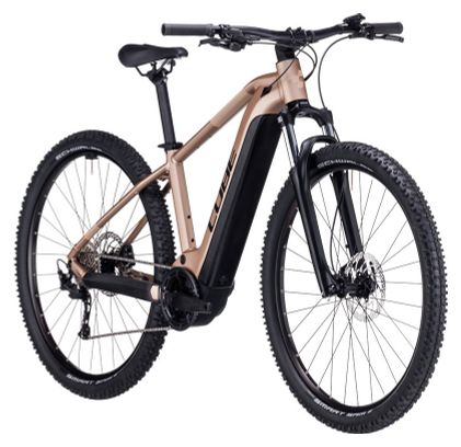 meilleure autonomie batterie vélo Vtt électrique Cube reaction hybrid performance 625 allroad metallicbrown´n´orange trapeze