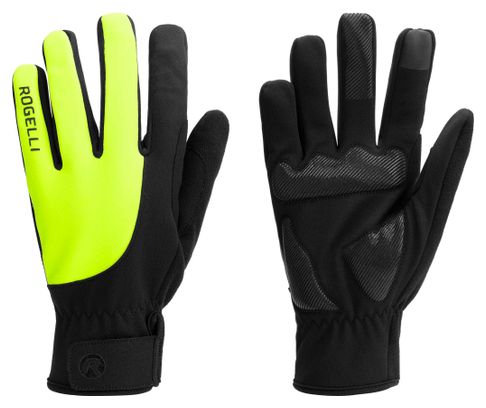 Gants Velo Long De Hiver Rogelli Core II - Homme - Fluor