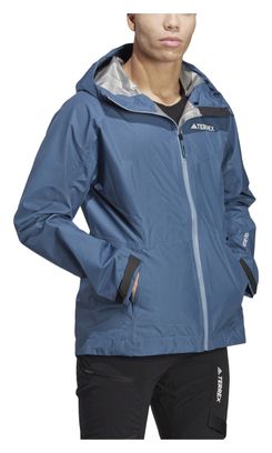 Wasserdichte Jacke adidas Terrex Xperior Paclite GTX Blau