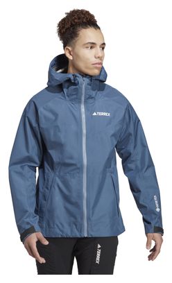 Wasserdichte Jacke adidas Terrex Xperior Paclite GTX Blau