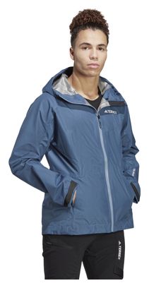Wasserdichte Jacke adidas Terrex Xperior Paclite GTX Blau