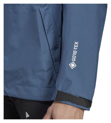 Wasserdichte Jacke adidas Terrex Xperior Paclite GTX Blau